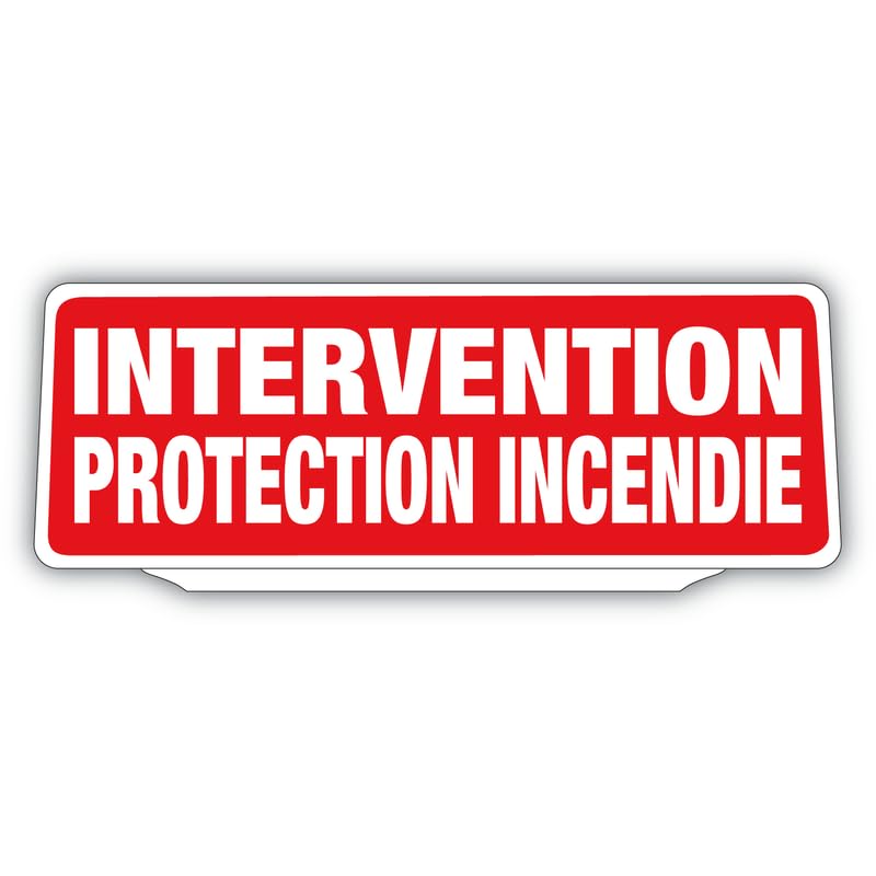 Plaque pare-soleil incendie rétro-réfléchissante à clip pour haute visibilité