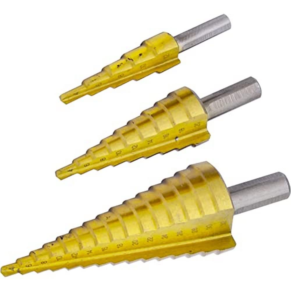 Amazon.com: Rolson 48890 3 pc HSS Step Drill Set : Industrial