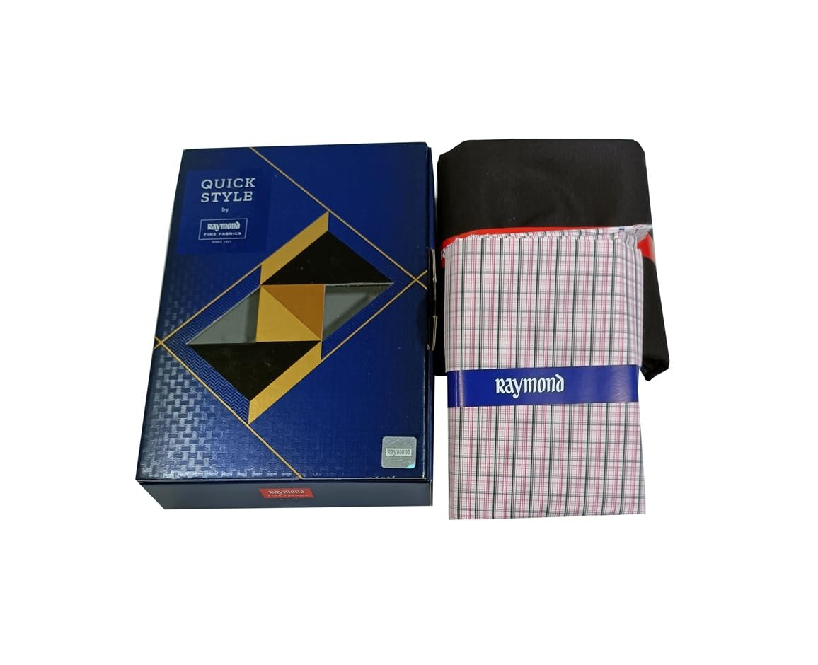 raymond Fabrics Men's Cotton Shirt and Trouser Unstitched Fabric Set - Gift Pack (Multicolour_Free Size) 56-picture-24