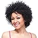 SiYi Afro Curly Wig for Black Women Black Short Kinky Synthetic Hair Wigs Heat Resistant Fluffy None Lace Costume Full Wigs