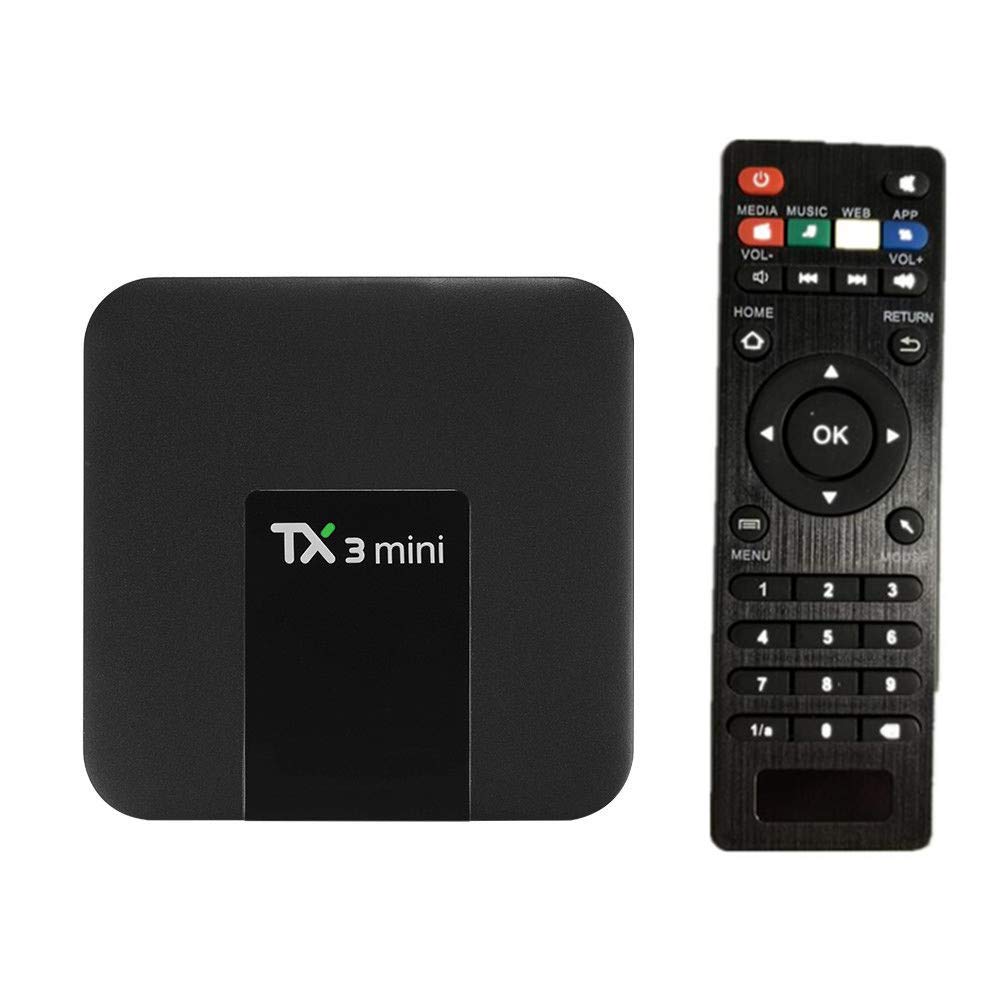 1GB RAM 8GB ROM, TX3 MINI Android 7.1 OS TV Box, Amlogic S905W Quad-Core CPU, 2.4G WIFI LAN
