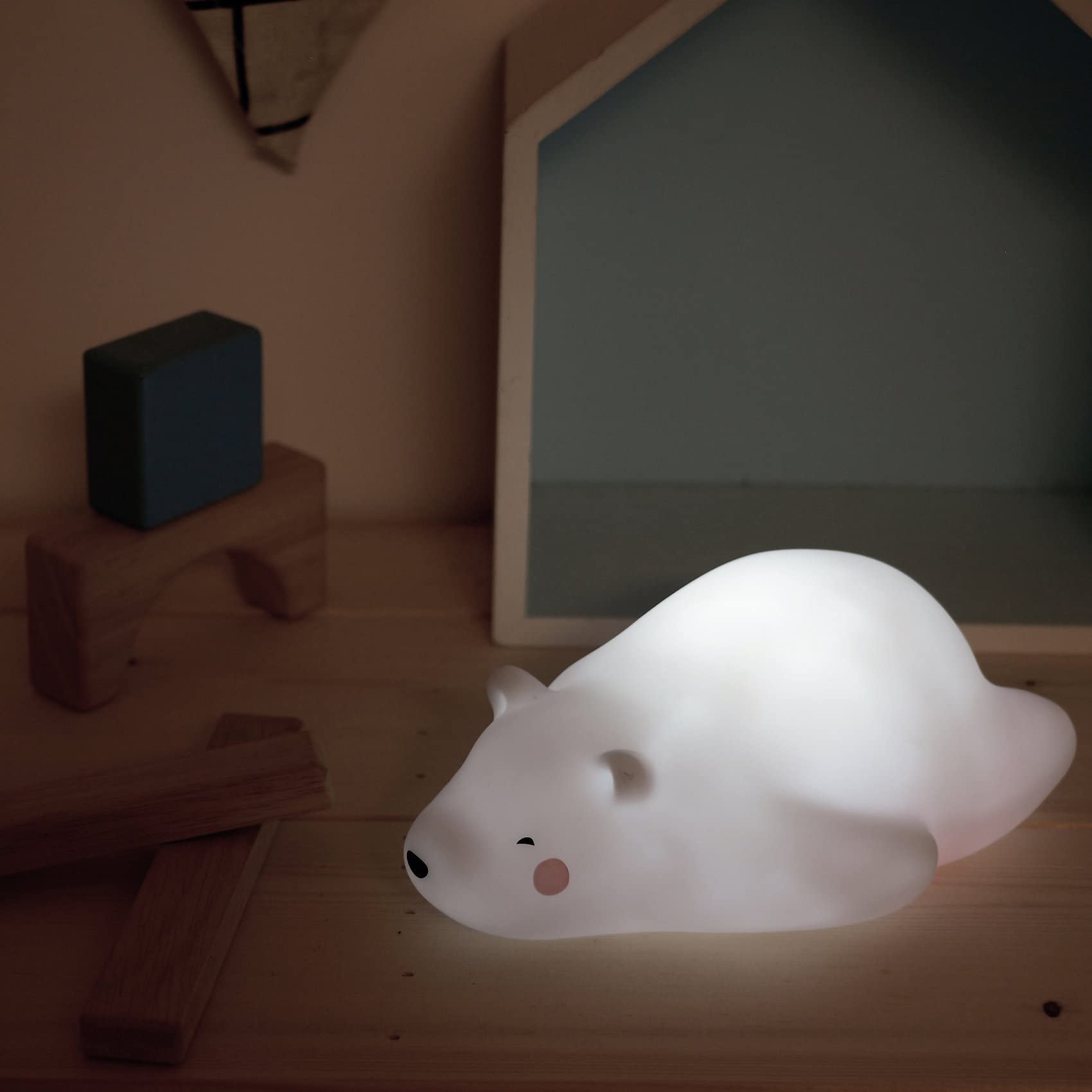 Lumilu Touch Light Bear 52210 - Luce Notturna 2 in 1, Ideale