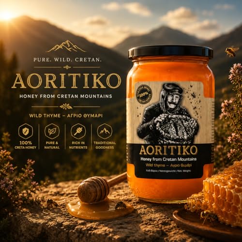 Miel de montaña pura Aoritiko Cretense 450 gr miniatura 2