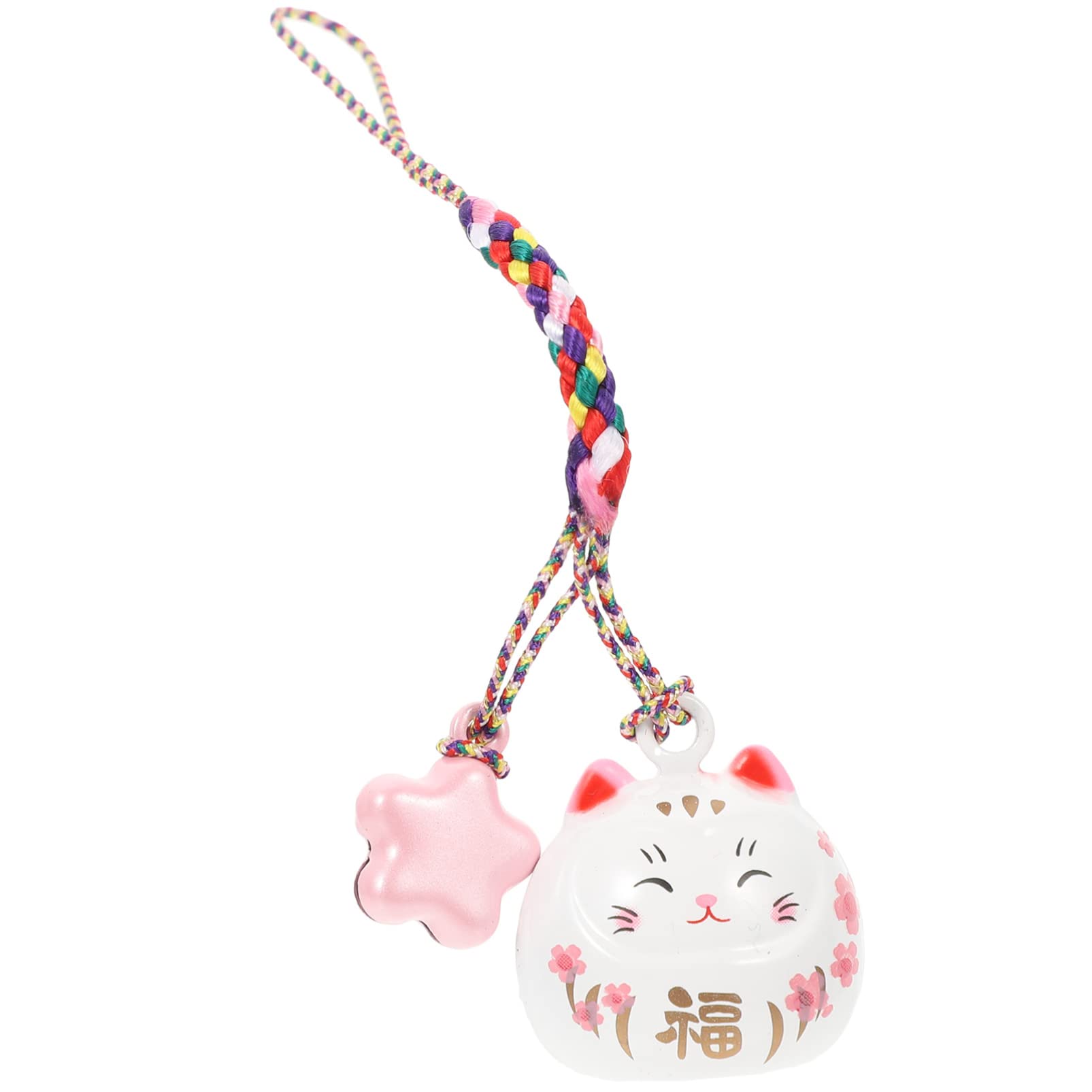 Cute Lucky Cat Pendant Japanese Fortune Lucky Japanese Maneki Neko Cat Hanging Pendant for Car Purse Bag Phone Charm