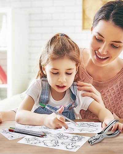 Birshe 228 Stück Schrumpffolie Set Schrumpffolie Set Schlüsselanhänger Schrumpffolienset Einschließlich Schrumpffolien,Buntstifte,Schlüsselbundzubehör,Locher,Perlenschnur für DIY Handwerk Dekorationen