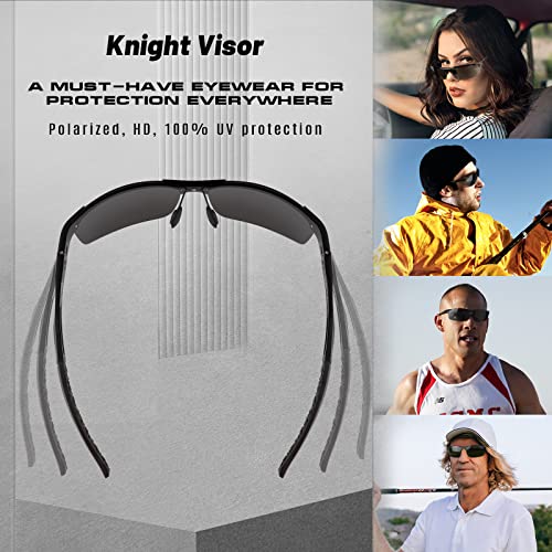 Image of BLUPOND Set of 2 HD Day and Night Driving Glasses - Polarized Sunglasses and Yellow Night Vision Glasses With Car Clip Holder