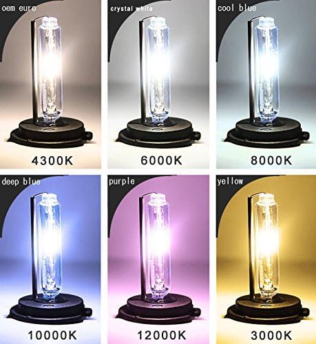 Miniatura 6 de H7 Bombillas HID de xenón AC 35 W Super Brillante Bombilla de repuesto para faros delanteros, 10000 K, azul profundo, paquete de 2