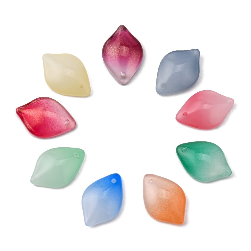 Glass Lampwork Plant Animal Charms Pendants