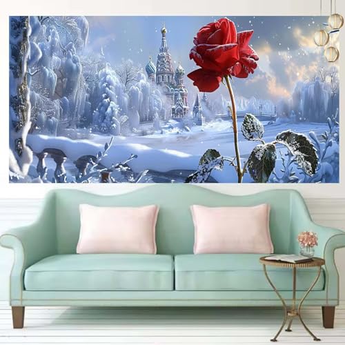 Diamond painting les roses pour rompre la solitude et relaxer l'esprit des adultes