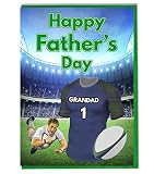 Vater 's Day Karte Rugby Motto – London Scottish Farben Grandad