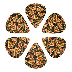 Pizza 3D Lot de 6 médiators pour guitare acoustique, guitare électrique, basse, ukulélé – fins, moyens et épais. - Les Beatles, Paul McCartney, John Lennon, RIngo Starr, George Harrison Pizza 3D Lot de 6 médiators pour guitare acoustique, guitare électrique, basse, ukulélé – fins, moyens et épais. – Image 4