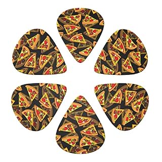 Pizza 3D Lot de 6 médiators pour guitare acoustique, guitare électrique, basse, ukulélé – fins, moyens et épais. - Les Beatles, Paul McCartney, John Lennon, RIngo Starr, George Harrison Pizza 3D Lot de 6 médiators pour guitare acoustique, guitare électrique, basse, ukulélé – fins, moyens et épais. – Image 4