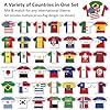 2026 World Cup Soccer Jersey Flag Bunting Banner 50 Pcs International Country String Flags Garland Merchandise for Sports Themed Parties Olympic Celebrations Decorations(Not among the top 48 teams)