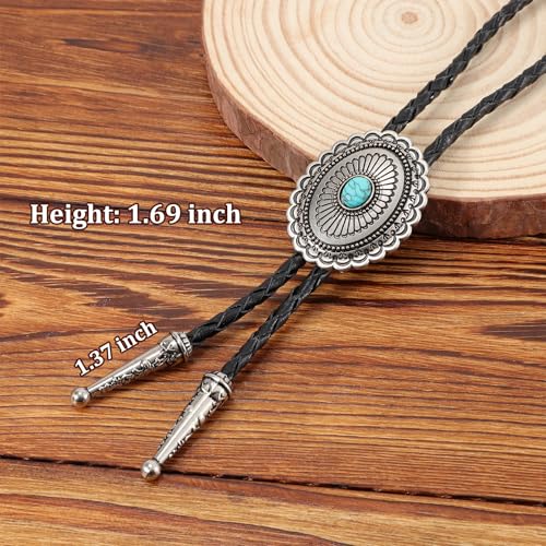 Image of Bolo Tie for Women Men, Western Bolo Tie Rodeo Cowgirl Cowboy Tie Bolo Ties Cowboy Accessories for Men Women