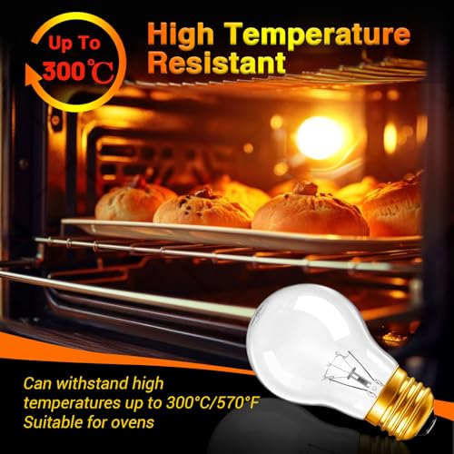 Image of Oven Light Bulb A15 40W Oven Light Bulb Replacement 40 Watt Appliance Bulb