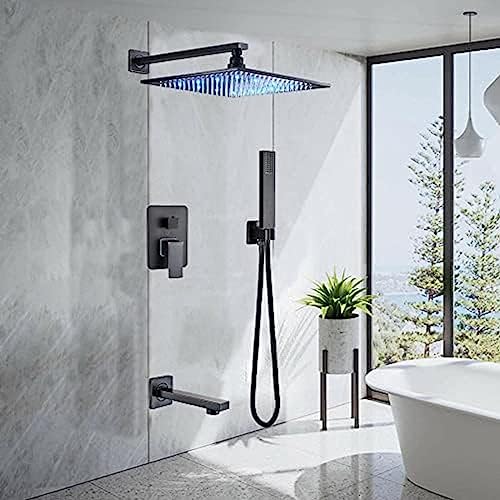 Douche effet pluie bronze pour transformer votre salle de bain en spa