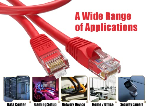 Cable Leader Cat 6 UTP Patch Cord 3 ft Rojo miniatura 5