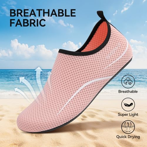 Image of Sixspace Water Shoes for Women Men Aqua Socks Swim Shower Beach Barefoot Pool Quick-Dry Non Slip Lake Surf