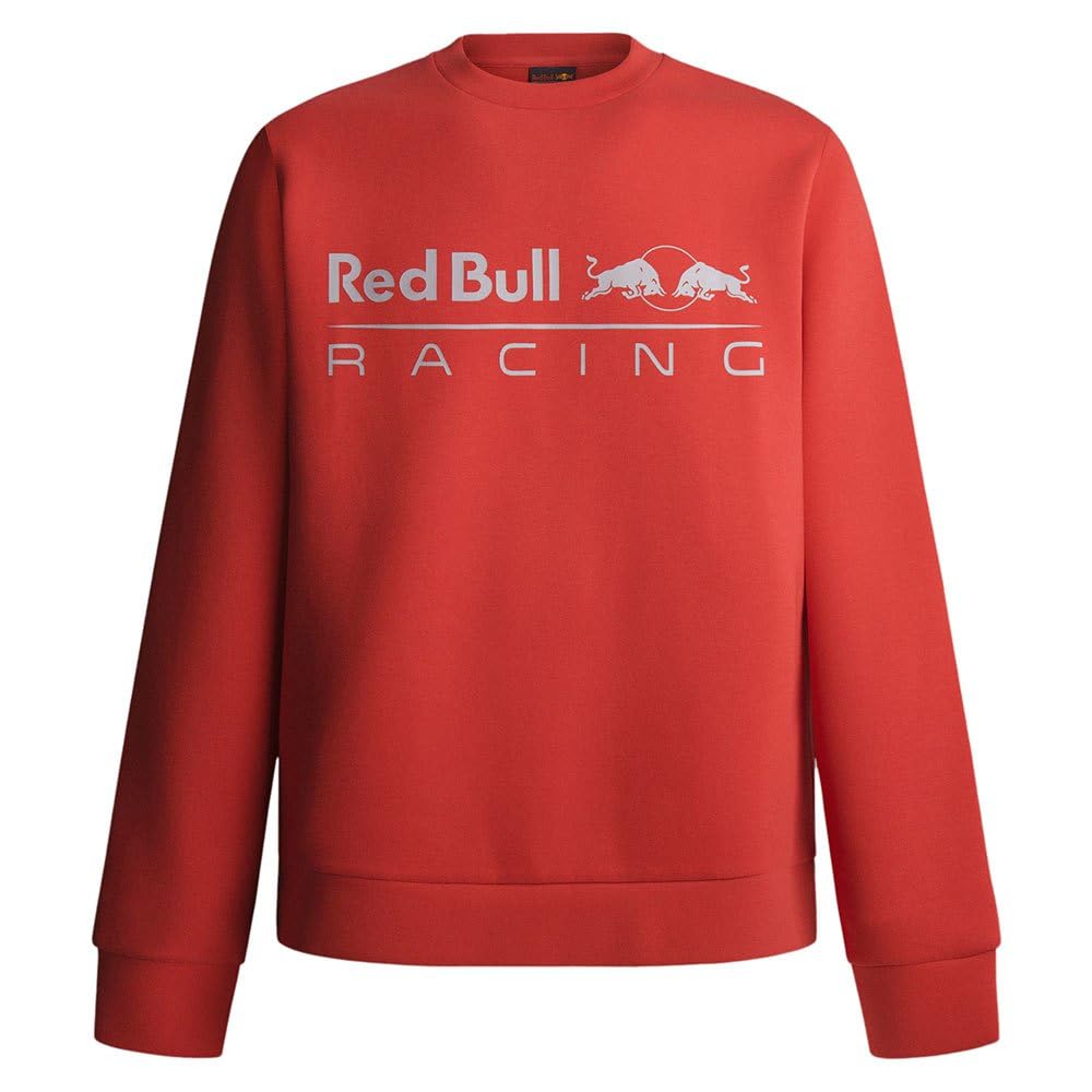 Red Bull Racing X Pepe Jeans Men's RBR TEAM LOGO CREW Sweatshirt, Red (MARS RED), S