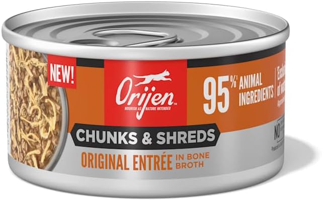 Chunks & Shreds Wet Cat Food Original Entrée 3oz Cans (12 Count)