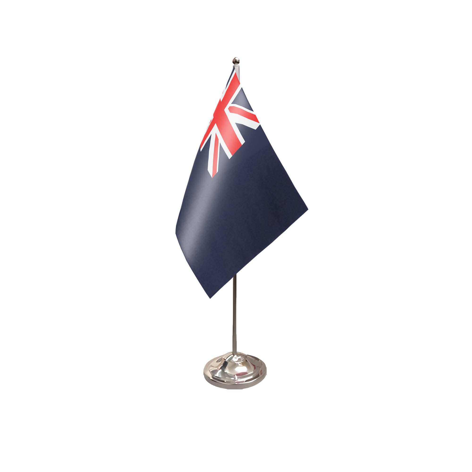 Flagtex Blue Ensign Satin Table Flag With Chrome Pole & Base