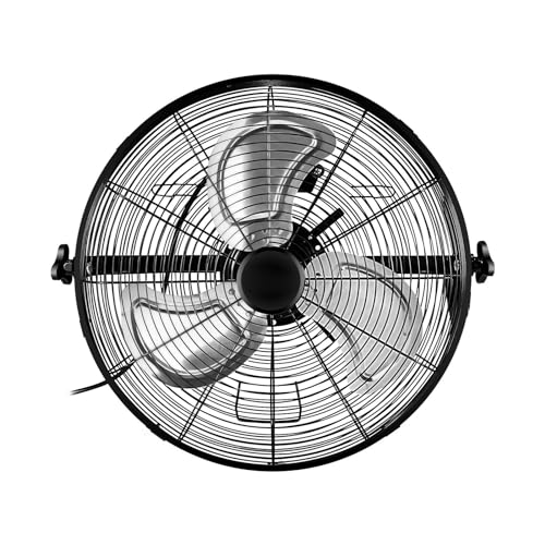 Cenz-888 Ventilador Industrial de Alta Velocidad Ventilador de Montaje en Pared de Alta Velocidad, 20 Pulgadas, 3 velocidades for Uso Industrial, Comercial, residencial y Comercial