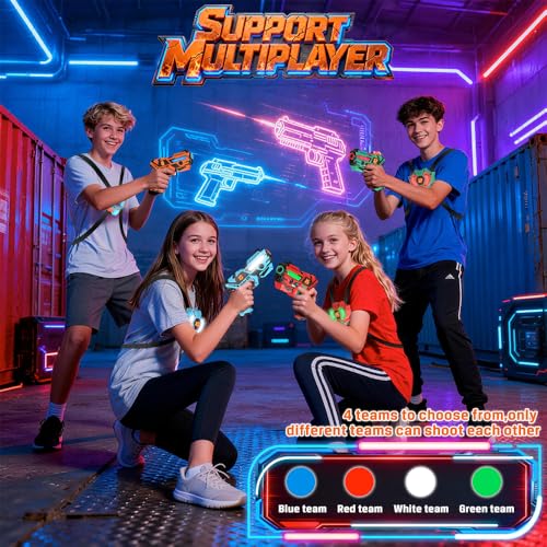 Laser tag rechargeable 4 joueurs VATOS avec pistolets infrarouges 2,4 GHz - 2