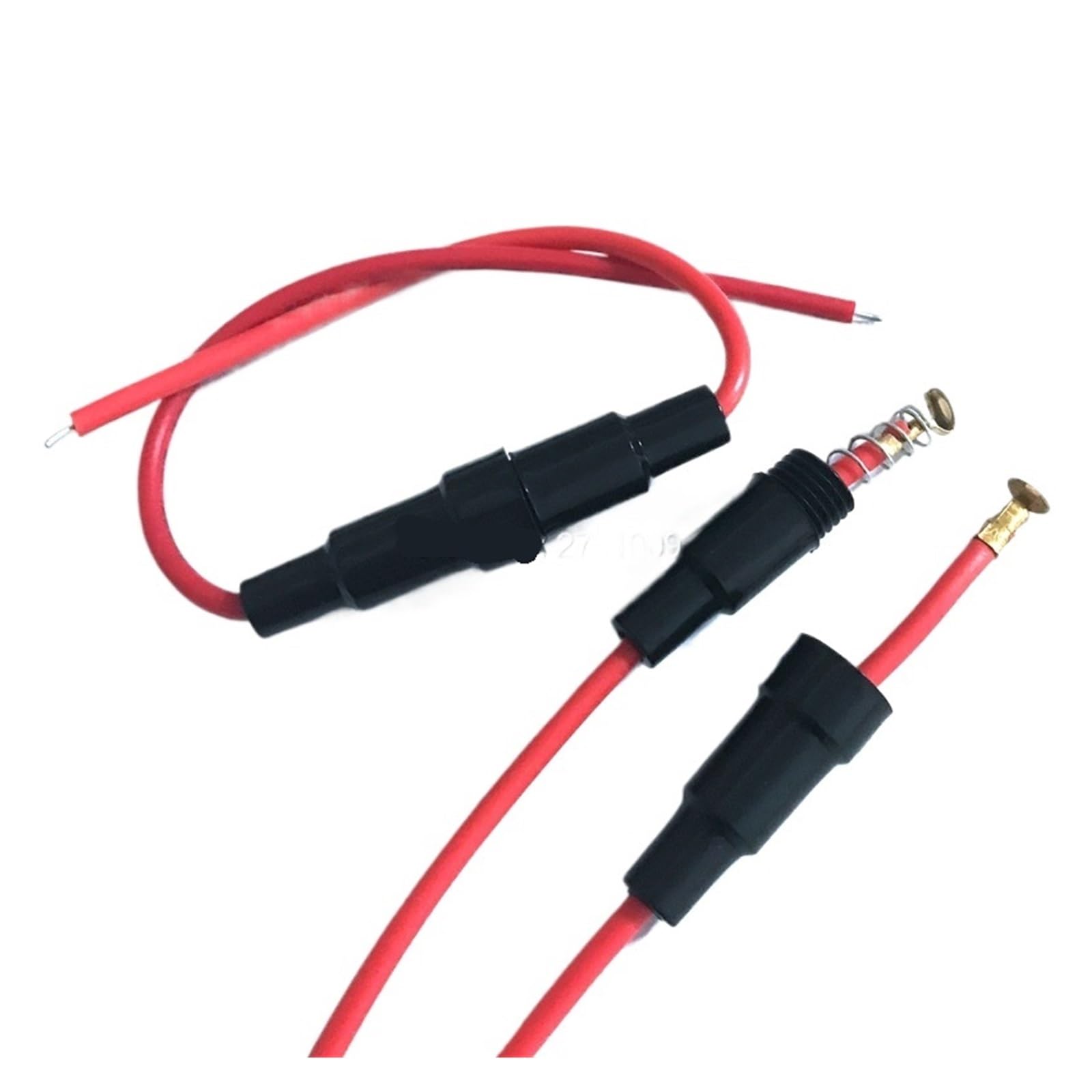 Portafusibles en línea NISZA con cable de cobre de 5A 220V para protección del hogar 10 uds