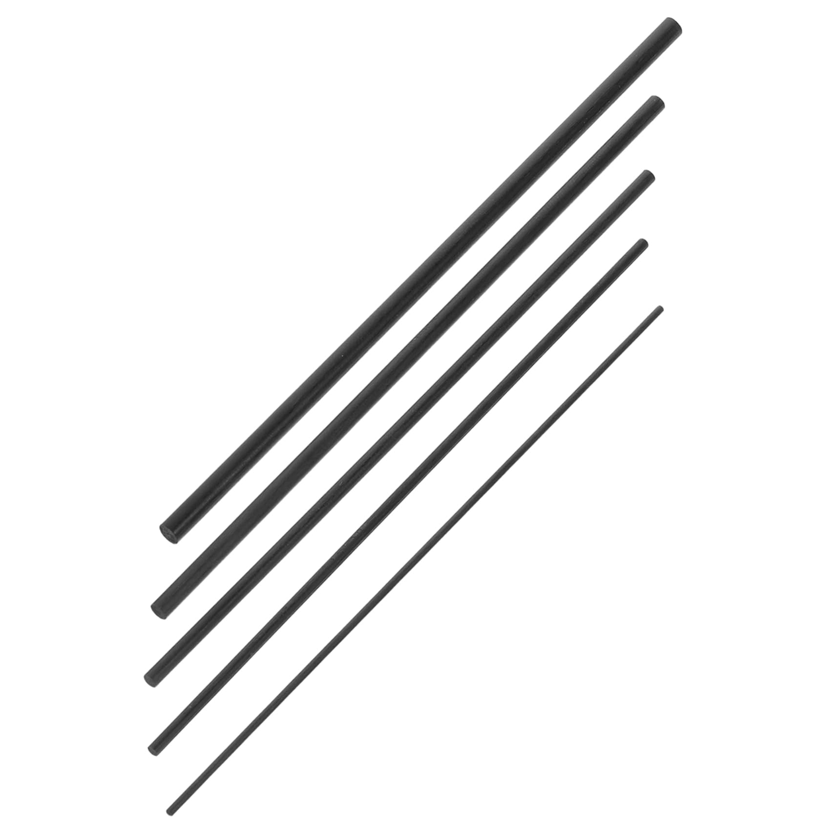 TOYANDONA 5pcs Carbon Fiber Fishing Rod Repair Tips for Fly Fishing Spinning Rods Durable Replacement Parts for Freshwater Saltwater Easy Repair Tool