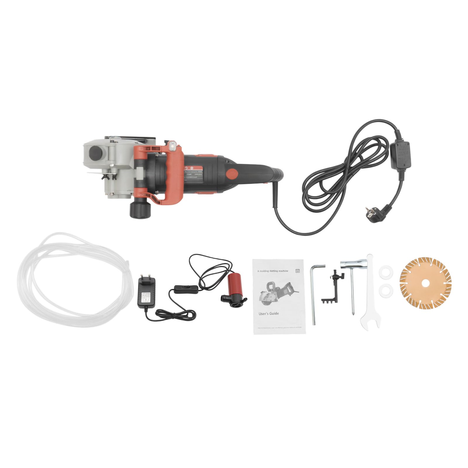 Elektrische Betonschlitzmaschine, 4800W Mauernutfräse, 6200RPM Schlitzfräse Mauerfräse, Betonschneider für professionelle oder tägliche Heimanwender, 220V