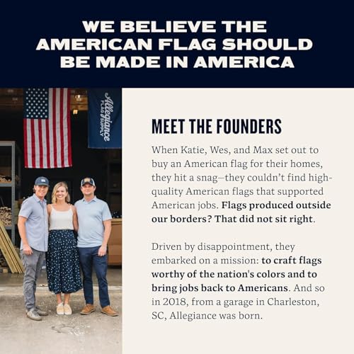 American Flag | American-Sourced Nylon Fabric, Embroidered Stars, Hand-Stitched | Proudly Made in USA (3' x 5')