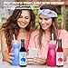 Blue Raspberry and Cherry Snow Cone Premium Syrup Party Kit - Includes Two 12.7 oz Syrups, 50 Straws and 25 Cups