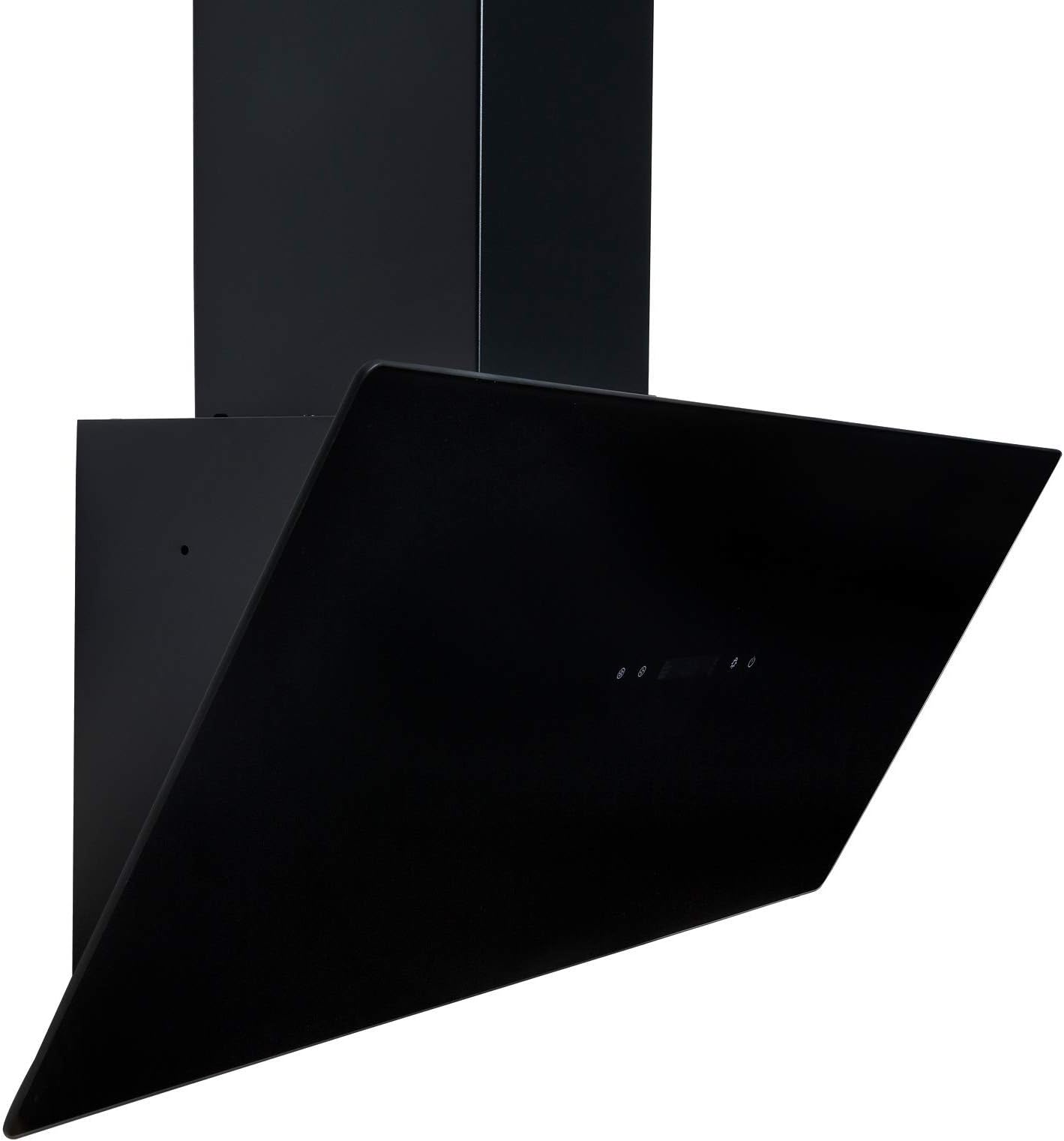 SIA TAG90BL 90cm Black Angled Touch Control Cooker Hood Kitchen