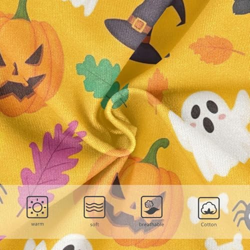 Cute Halloween Pumpkins Orange Girls Underwear, Toddler Girl Panties, Cotton Underwear for Girls, 2–8 Years3