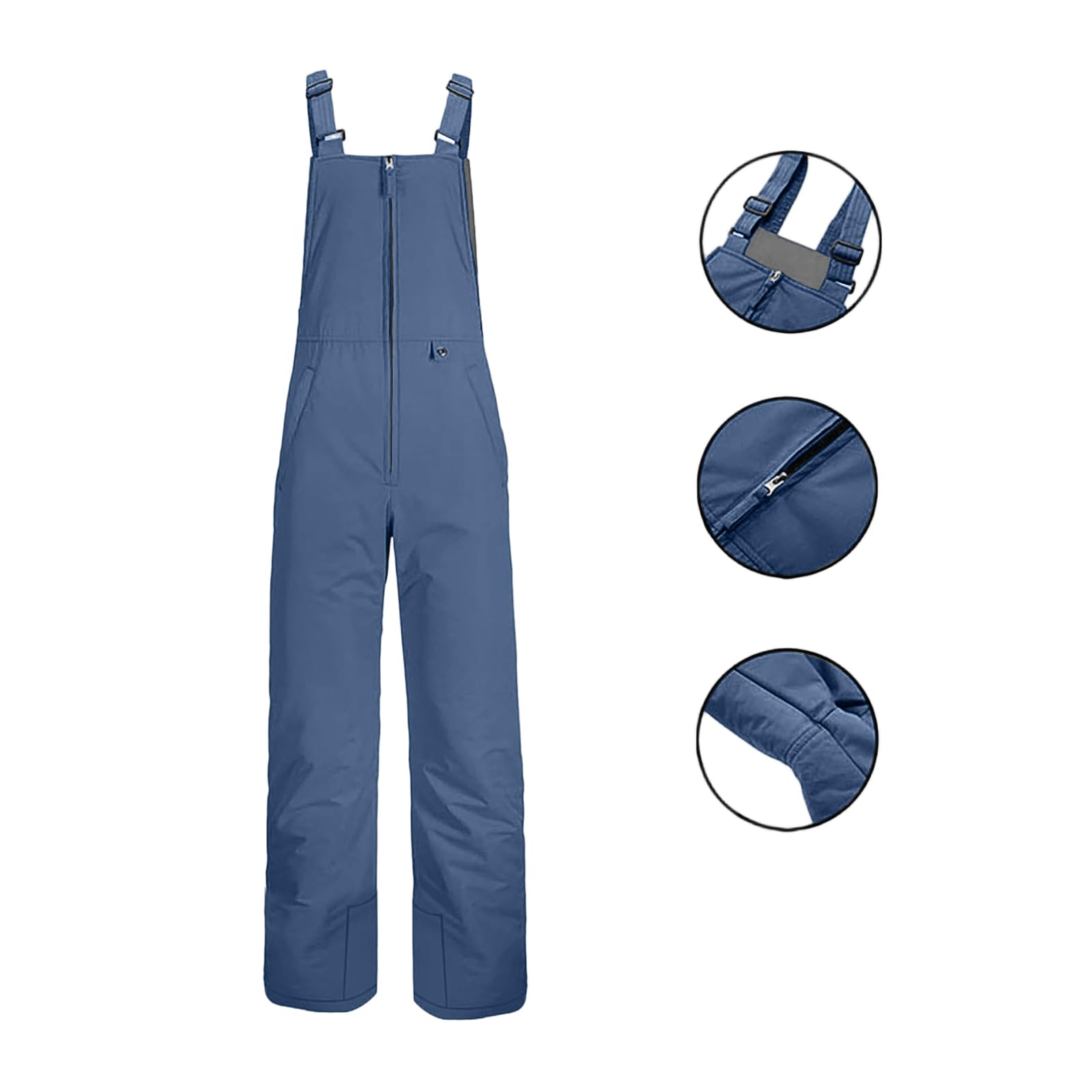 Generisch Snowboardhose Damen Baggy Mit Latz Skihose Damen Wasserdicht Verstellbar Schneehose Winter Warm Skihosen Cargo Latzhose Ski Hosen Gefüttert Thermohose Outdoor Wanderhose Latz Funktionshose