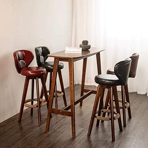 N/A Nordic Light Luxury Bar Chair Simple Net Red Bar Stool Front Desk Cafe Restaurant Leisure Back High Stool (Color : D) #TOP2
