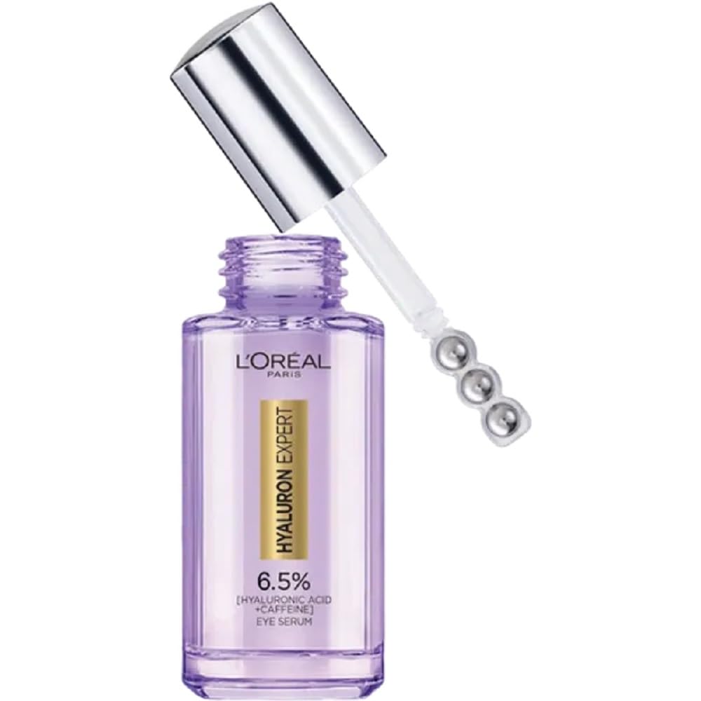 L’Oréal Paris Hyaluron Expert Hyaluronic Acid Eye Serum With 2.5% Hyaluronic Acid, Caffeine And Niacinamide - 20Ml