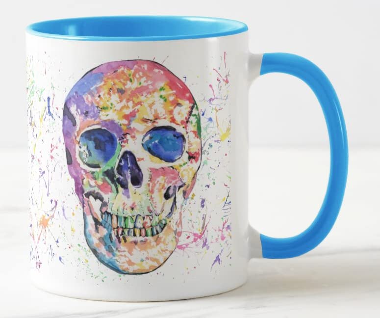 Tasse à Café En Forme De Tête De Mort élaborée Et Colorée En Forme De Tête De Mort - Canada