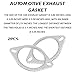 HHZL 2PCS Car Exhaust Gasket, 2.5