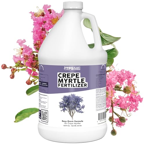 Crepe Myrtle Fertilizer, Complete Liquid Crepe Myrtle Tree Plant Food, 1 Gallon (128 oz)