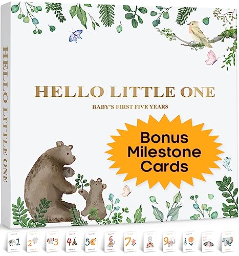 Image of Baby Memory Book Journal for Boy or Girl,First 5 Year Baby Books for New Parents Keepsake, Baby Album Books to Record Every Event from Birth to Age 5