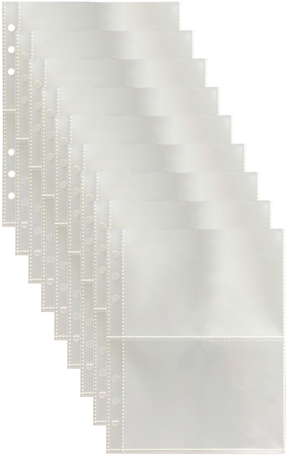 Amazon.co.jp: H&J A5 6穴 トレカファイル シール帳 台紙 透明 収納