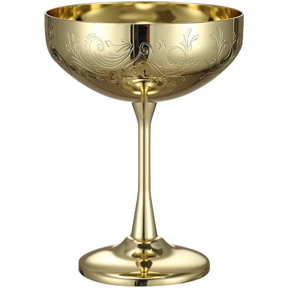 Copa de metal para martini, whisky y cócteles premium en barras de bar domésticas