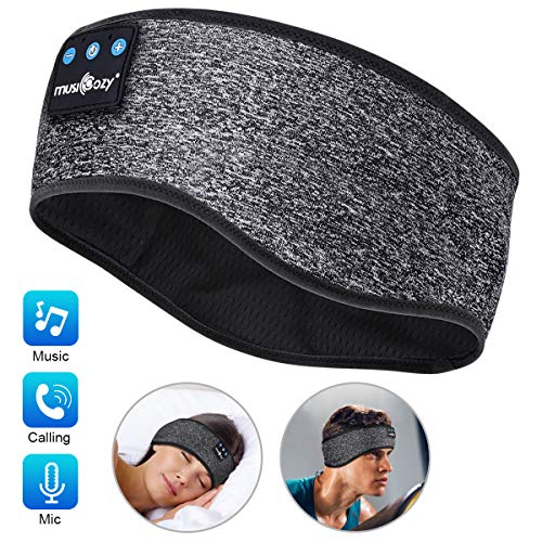 Casque de Sommeil Bluetooth, Anti Bruit Sommeil Bandeau,IPX6 étanche Casque Musique Anti Bruit Sommeil, Parfait pour Sport,Dormeurs Latéraux,Voyage,Méditation et Relaxation