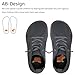 WateLves Toddler Little Kids Wide Barefoot Shoes Boys Girls Minimalist Sneakers Lightweight Breathable Walking Shoes | Naturally Splay | Flexible Fit (Dark Gray, 23)