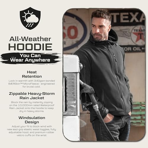 Baerskin Tactical Hoodie Jacket for Men 4.0 - Military Style Fleece Sweater for Cold, Rain, Wind or Snow - Image 5