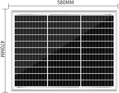 Miniatura 5 de ASSYA Solar Panels, Photovoltaic Panels, High Conversion Efficiency, Light-Transmitting Tempered Glass, Waterproof Backsheet, Wide Application,50W