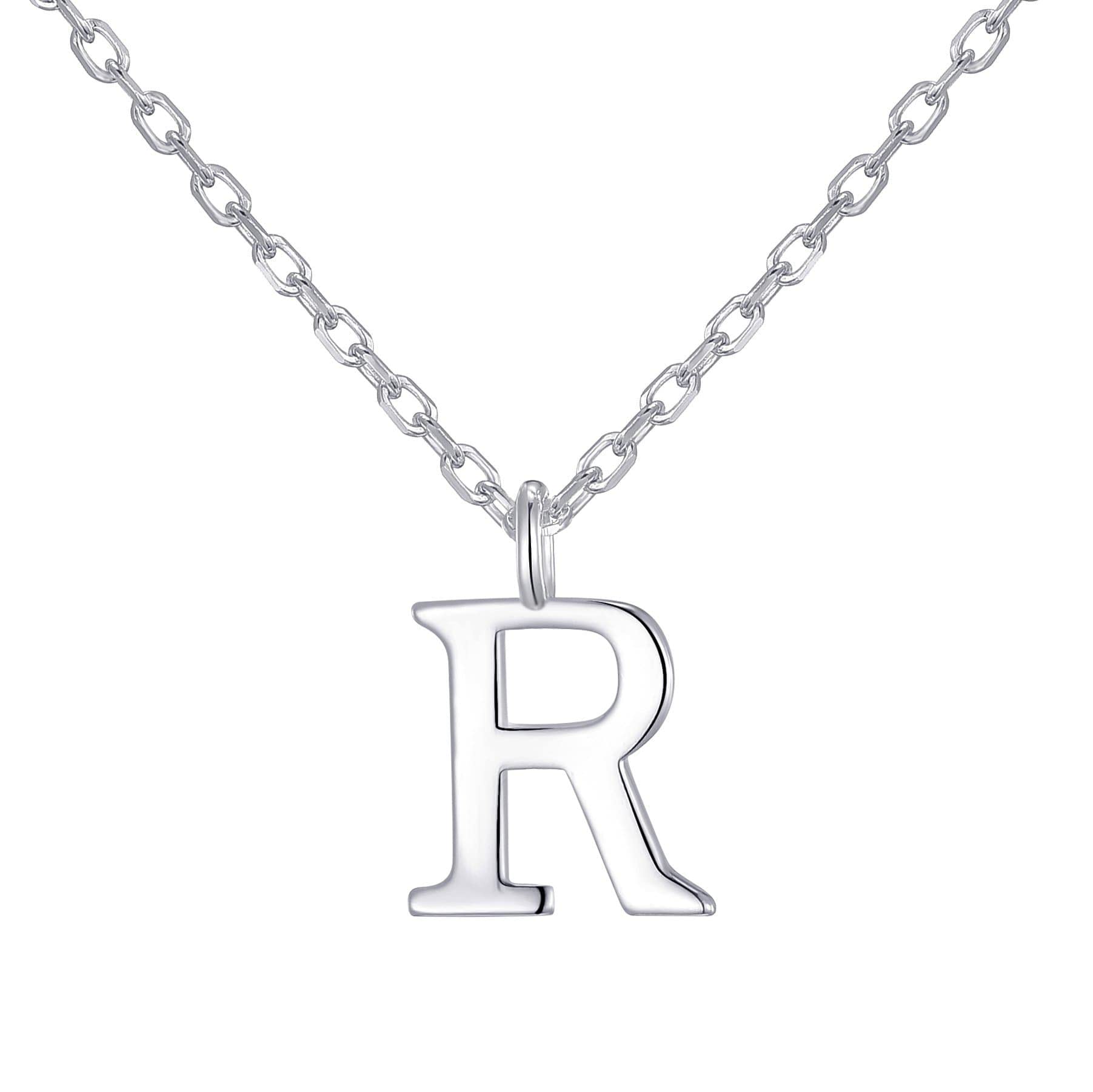 Collana Mesovor con iniziali in argento 925 e zirconi lettera-J