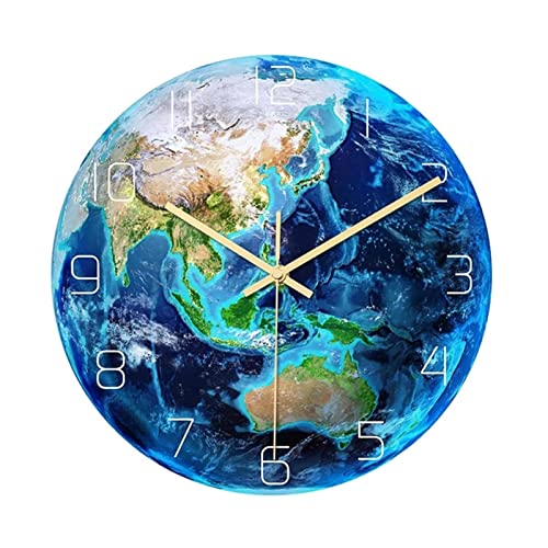 Horloge Murale Lumineuse Terre pour salon et chambre moderne