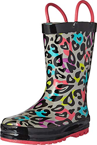 Western Chief Unisex-Child Groovy Leopard (Toddler/Little Big Kid) Rain Boot